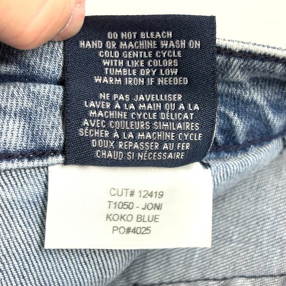 Fidelity Denim Jeans Joni Light Wash Wide Leg High Waist Women’s Size 25 - Picture 7 of 7